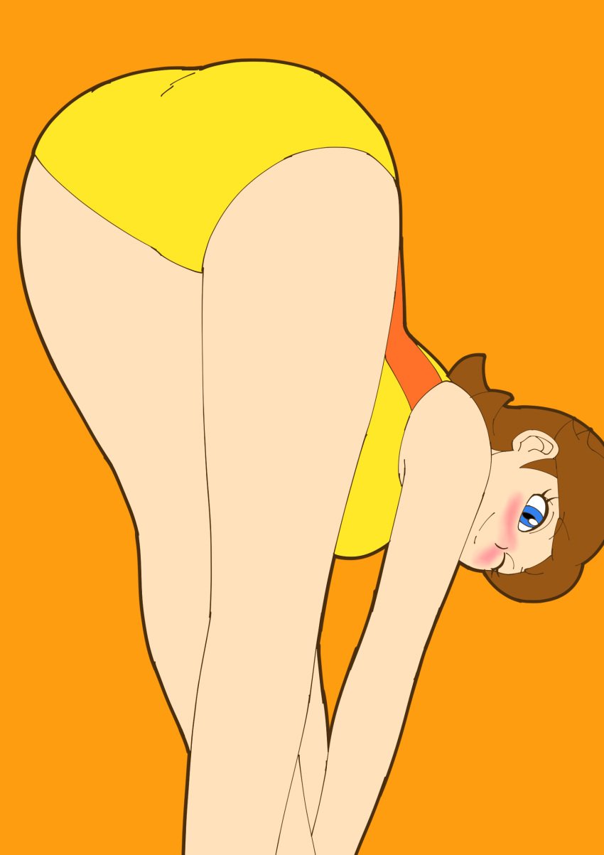 ass ass_focus legs leotard long_legs mario_(series) mario_and_sonic_at_the_olympic_games princess_daisy sideboob