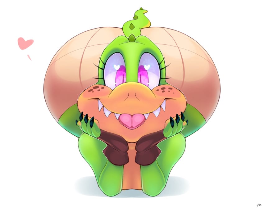 big_ass big_butt green_body lizard lizard_girl lizard_humanoid pink_eyes tongue tongue_out vimhomeless