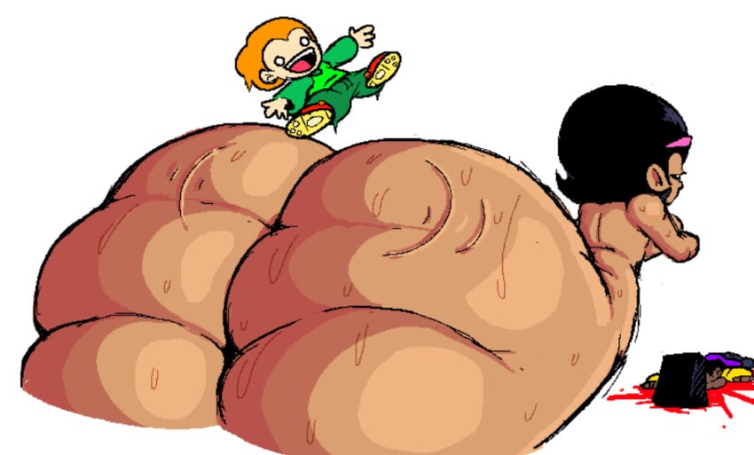 ass ass_focus big_ass big_butt bigger_female darnell_(newgrounds) fat_ass fat_butt giant_ass giant_female giantess huge_ass huge_butt hyper_ass hyper_butt laying_down laying_on_stomach massive_ass massive_butt naked naked_female nene_(newgrounds) newgrounds pico's_school pico_(newgrounds) rippling_ass smaller_male smolzd sweat sweaty sweaty_ass sweaty_body sweaty_butt