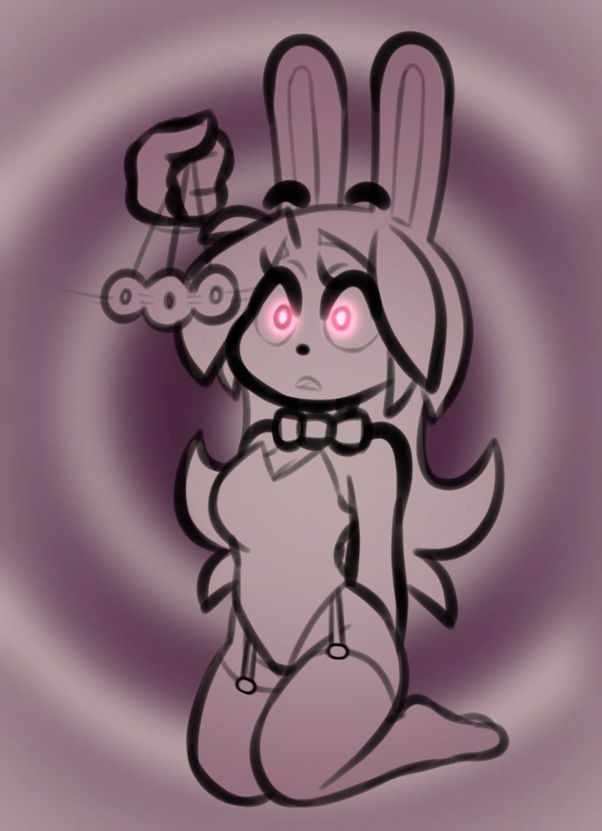 bunny_girl bunnysuit empty_eyes furry glowing_eyes hypnosis mind_control pendulum thehenwithatie