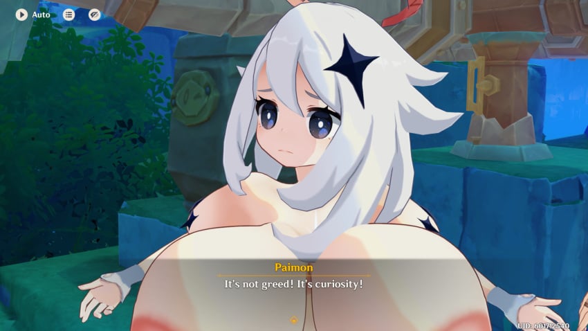 3d big_ass big_breasts dialogue dotolie3d futanari genshin_impact gigantic_ass gigantic_breasts huge_ass huge_breasts mod paimon_(genshin_impact) screencap screenshot shortstack