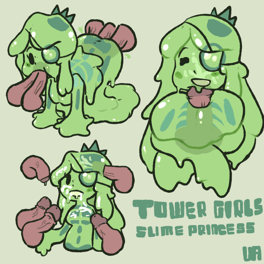 cum cumshot monster_girl slime slime_princess_(towergirls) tagme towergirls