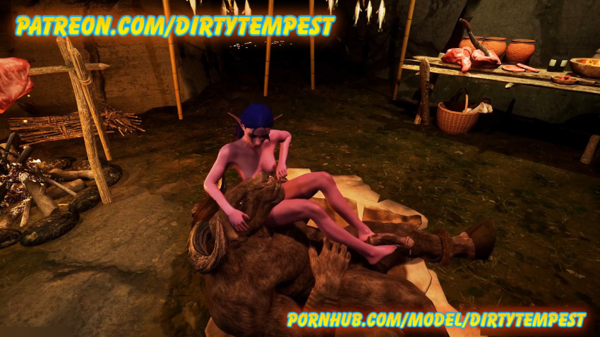 big_penis dirtytempest elf_ears elf_female foot_fetish footjob furry horse_penis horseballs horsecock minotaur monster monster_cock night_elf penis purple_skin tauren video_games warcraft world_of_warcraft