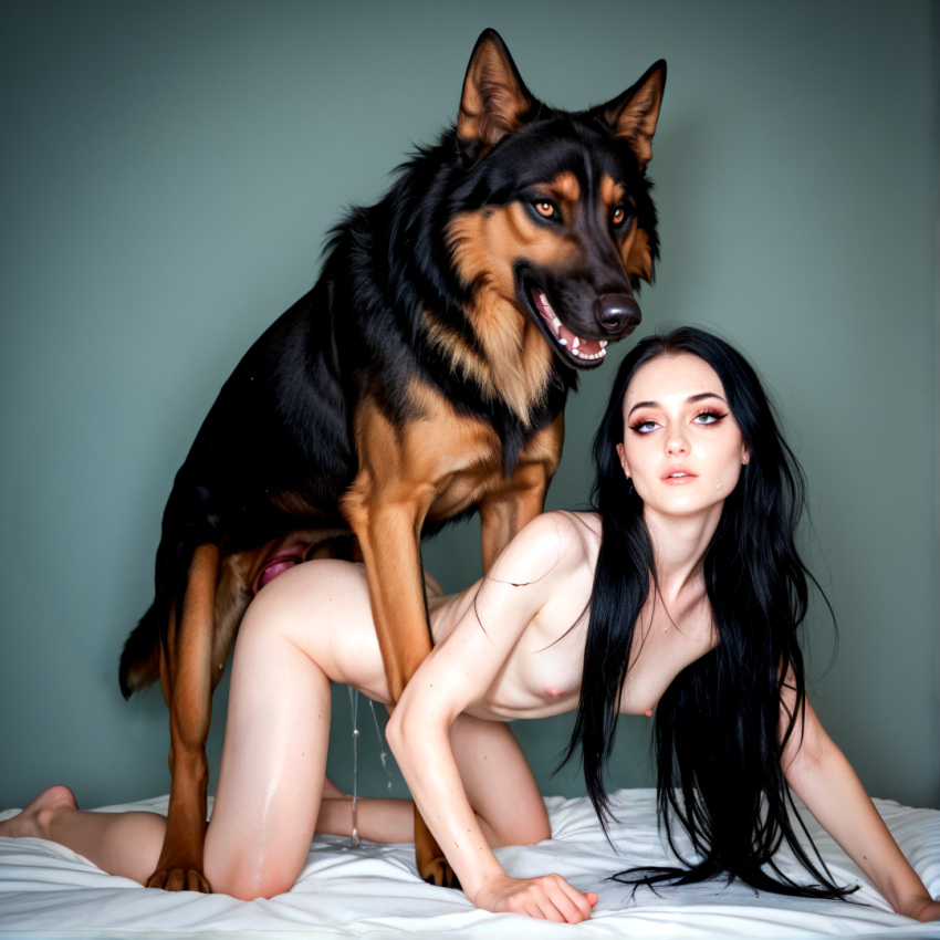 ai_generated canine cum_in_pussy cum_inside cumdrip doggy_style dominant_feral enjoying female_on_feral female_penetrated goth_girl gothic happy_sex interspecies interspecies_sex long_hair looking_pleasured mounting perfect_body realistic sex sinkrozz submissive_female vaginal_penetration vaginal_sex zoophilia