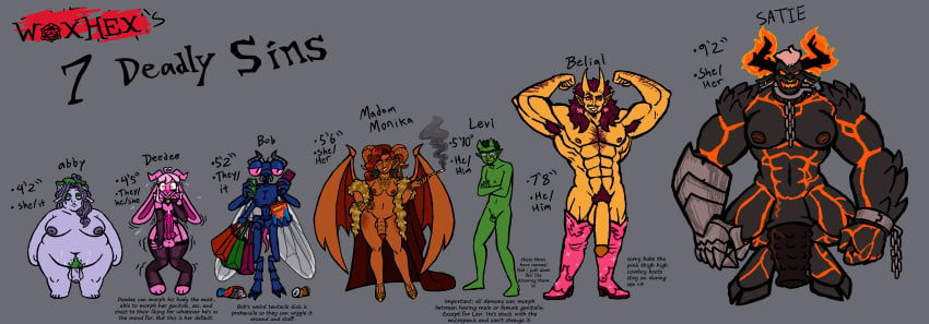 1other 3boys 4_arms 4futas 4girls abby_(woxhex) alcohol arm_hair armpit_hair aroused_face arthropod arthropod_humanoid bara belial_(woxhex) bell_collar belly_hair black_skin blue_eyes blue_skin blush bob_(woxhex) body_hair bovine bovine_horn bovine_humanoid buff canine_penis chains chest_hair chips_(food) cigarette cigarette_holder cigarette_smoke cowboy_boots dark_skin dark_skinned_female dark_skinned_futa deedee_(woxhex) demon demon_wings digitigrade drag_(fashion) dragon_penis dragon_wings ear_ring earrings envy equine_penis fire flames flexing fly_(animal) fur_coat futanari garter garter_belt garter_straps gauntlets glasses gluttony goatee goblin goblin_male greed green_body green_eyes green_hair green_skin happy_trail heart_eyes heart_symbol hooves horny horny_expression horsecock huge_penis hyper_penis insect_humanoid insect_wings insectoid jewelry knotted_penis lagomorph lagomorph_humanoid lava lava_creature levi_(woxhex) lingerie looking_at_phone lust male malnourished mandibles micropenis minotaur minotaur_female monika_(woxhex) moss muscular muscular_female muscular_futa muscular_intersex muscular_male mushroom mustache nose_piercing orange_eyes overweight overweight_female overweight_futa overweight_intersex paws phone pink_body pink_eyes pink_fur pink_hair pink_skin pointy_ears precum pride prosthetic_arm prosthetic_limb pubes pubic_hair purple_hair purple_skin rabbit rabbit_humanoid ram_horn red_eyes red_hair ridged_penis ring ring_(jewelry) satie_(woxhex) scales seven_deadly_sins shackles shaking sharp_teeth shopping_bag skinny skinny_anthro sloth_(sin) small_penis small_penis_humiliation sparkles stockings stretch_marks sweat sweating sweating_profusely tentacle_penis ungulate visible_ribs voluptuous white_hair wings woxhex587 wrath yellow_body yellow_eyes yellow_skin yellow_teeth