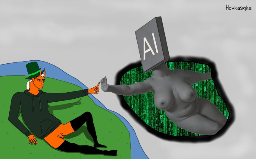 Oc (The Creation Of Adam) Rule 34 Image