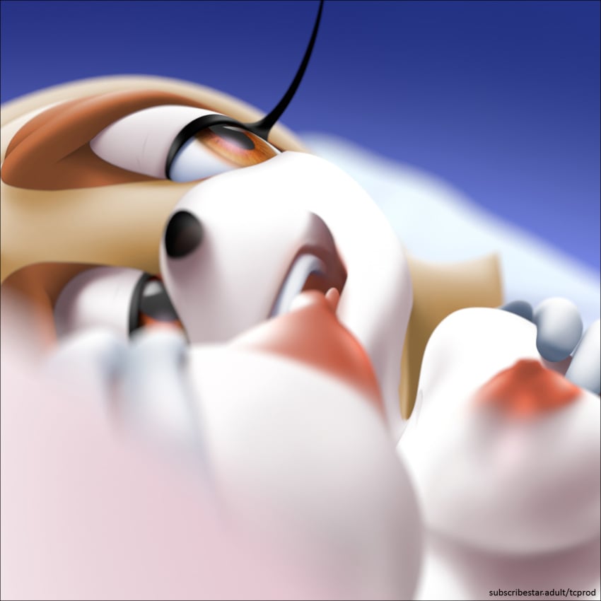 blurry breasts cream_the_rabbit depth_of_field nipples sonic_(series) tcprod