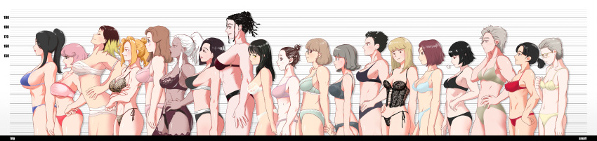 6+girls asian asian_female baek_sung-eum baek_sung-in bang_jung-eum bikini bra breast_chart breasts cha_so-wul character_request dark-skinned_female dark_skin female_only fight_class_3 garter_belt glasses hong_sung-ah huge_breasts hwang_ga-hee jung_bo-mi kang_yuri kim_hyang-ji kim_hye-ri kwon_tae-young large_breasts lee_ja-kyung lee_ji-eun lee_sung-hee lim_chae-sook maria_dacascos medium_breasts panties sung_sa-rang sunny_jaa underwear underwear_only vagaboo variant_set wide_image yeo_eun-sol