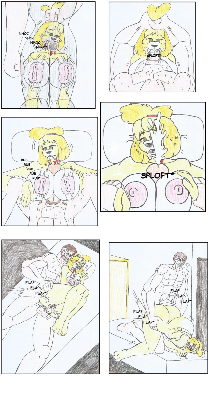 1boy1girl anal_sex animal_crossing anthro beheaded big_ass big_breasts big_penis blood_in_mouth blood_on_mouth blood_on_neck blowjob blowjob_face bodily_fluids bouncing_balls bouncing_breasts breath_cloud comic comic_page corpse corpse_fuck cum cum_in_mouth cum_inside cum_on_face cumshot dat_ass death deepthroat dog_girl empty_eyes face_down_ass_up face_fucking facefuck female_death furry human_on_anthro isabelle_(animal_crossing) marlon64 naked necrophilia oral_sex penis saliva_on_penis sex_on_bed sideways snuff sweat throat_fuck thrusting thrusting_into_mouth titjob traditional_drawing_(artwork) villager_(animal_crossing) white_fur yellow_body yellow_fur yellow_hair