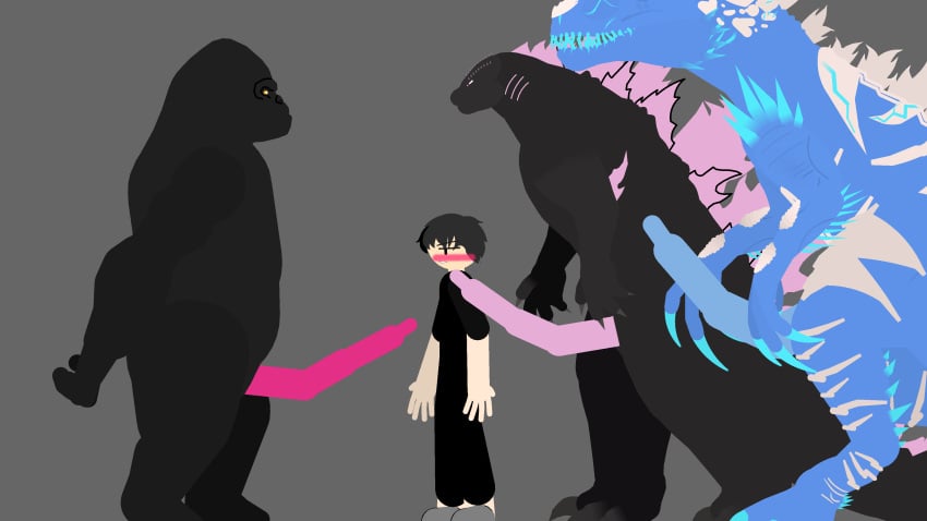 4boys absurdres animation_thai ape be_animation blush dick drakos_end gay godzilla godzilla_(evolved) godzilla_(series) godzilla_x_kong:_the_new_empire gorilla highres ice_indozilla kaiju king_kong king_kong_(2005) king_kong_(series) monster monsterverse penis peter_jackson sex stick_nodes titancameraman04349 universal_studios