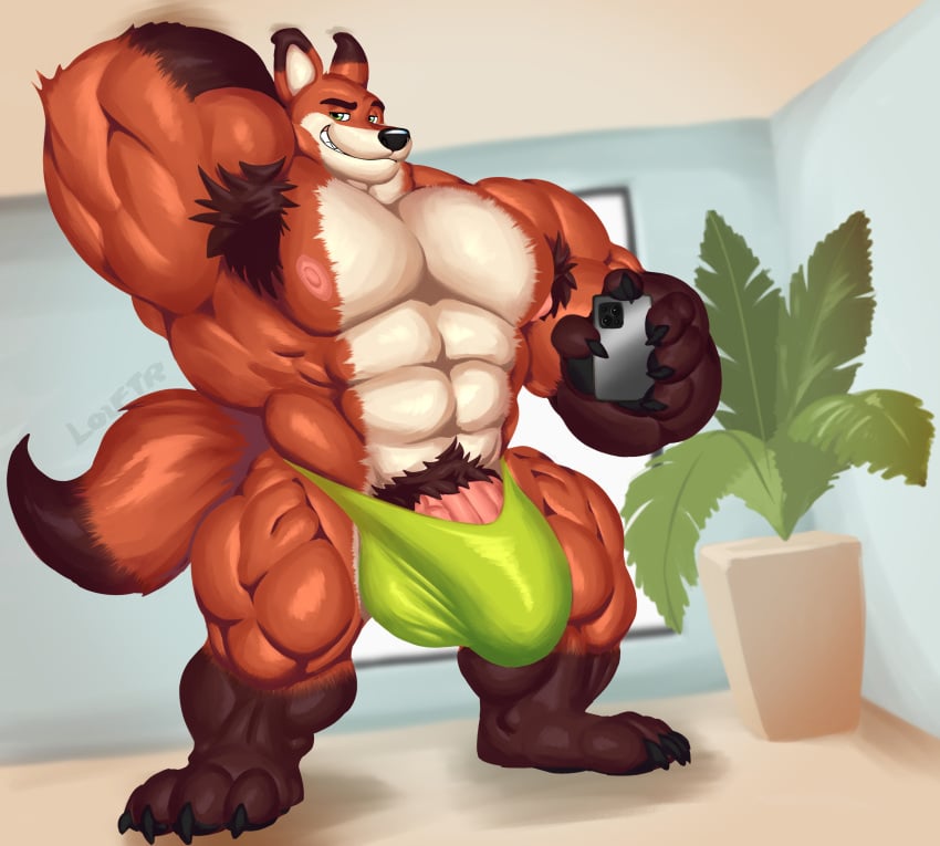 anthro big_muscles bodybuilder bulge furry huge_muscles hyper hyper_balls hyper_bulge hyper_cock hyper_genitalia hyper_penis hyper_testicles louftr male male_only muscles muscular muscular_anthro muscular_arms muscular_furry muscular_male muscular_thighs nick_wilde zootopia