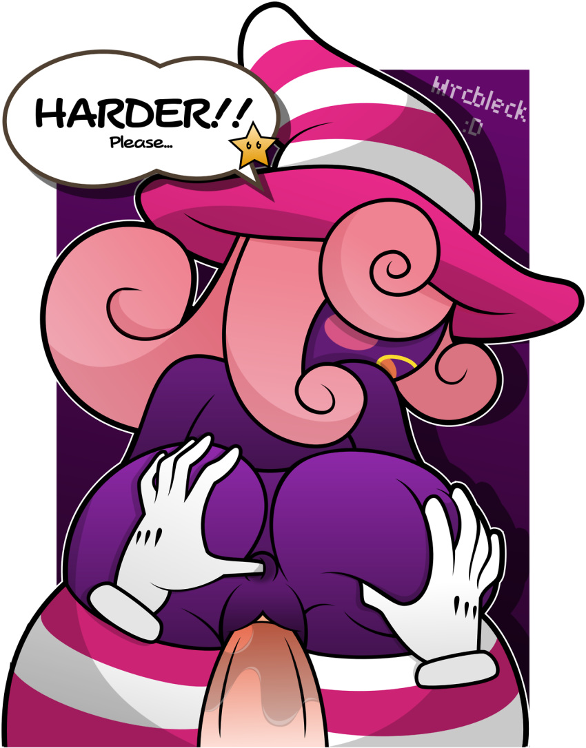 2d alpha_channel anal_fingering ass ass_grab blush_stickers cock dick english female fingering hair_over_eyes hat long_hair mario_(series) mrcbleck nintendo nsfw open_mouth paper_mario penis pink_hair purple_background purple_skin pussy_juice solo_focus striped striped_hat striped_legwear transparent_background transparent_png vaginal_penetration vivian_(paper_mario) witch_hat