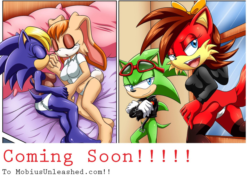 2016 anthro archie_comics ass bbmbbf bernadette_hedgehog blue_eyes canine clothing comic female fiona_fox fox fur gloves hair half-closed_eyes hedgehog inkbunny lagomorph male mammal mature_female mobius_unleashed nipples open_mouth palcomix palcomix_team preview rabbit scourge_the_hedgehog smile sonic_(series) sonic_the_hedgehog_(archie) sonic_the_hedgehog_(comics) teaser vanilla_the_rabbit video_games