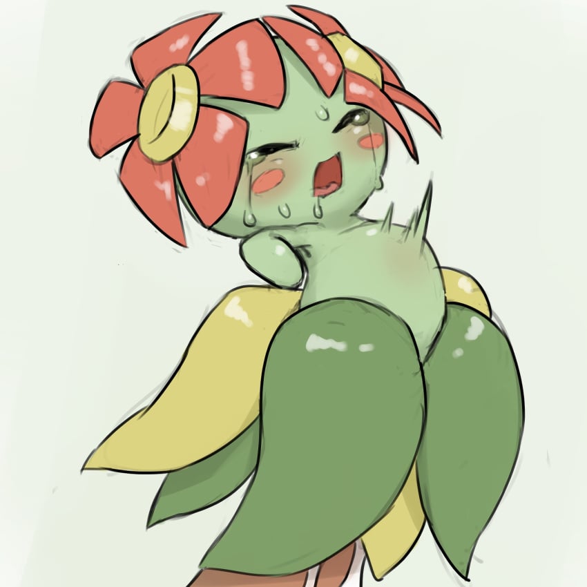 2016 bellossom blush crying cum cum_in_pussy cum_inside female female_feral feral flora_fauna flower happy_crying happy_tears human_on_plantie humanoid interspecies looking_pleasured male nintendo nipples open_mouth penetration penis plant plantie pokemon sex simple_background size_difference straight tears vaginal_penetration video_games white_background youjomodoki