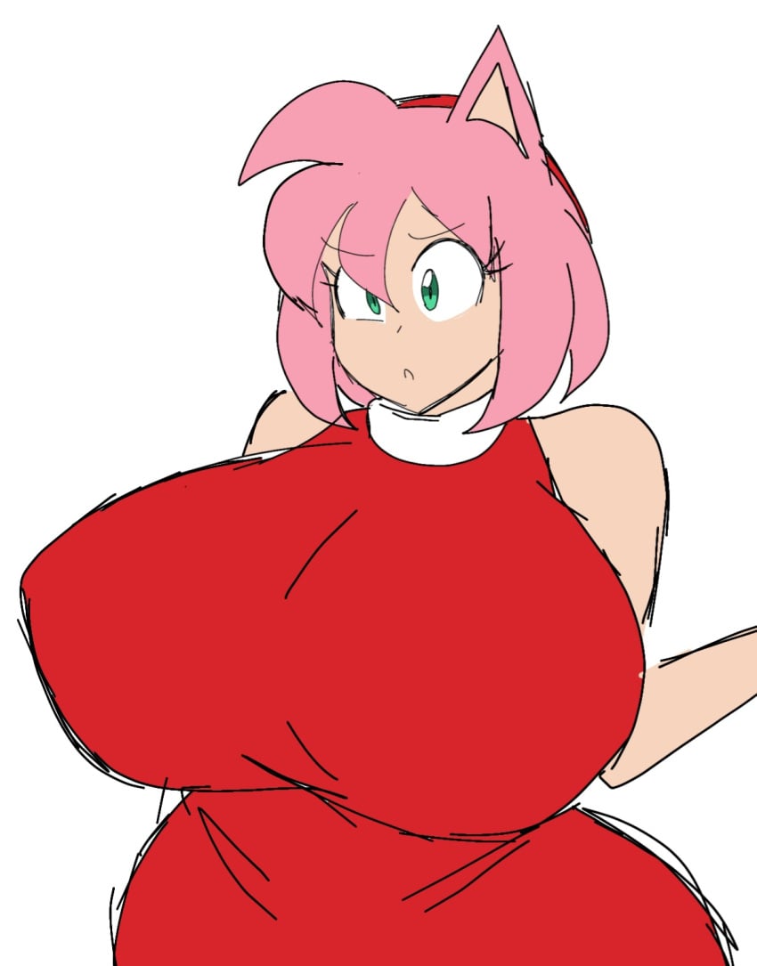 1female 1girls female female_only giant_breasts momiji_(artist) solo solo_female sonic_(series) tagme twitter_link