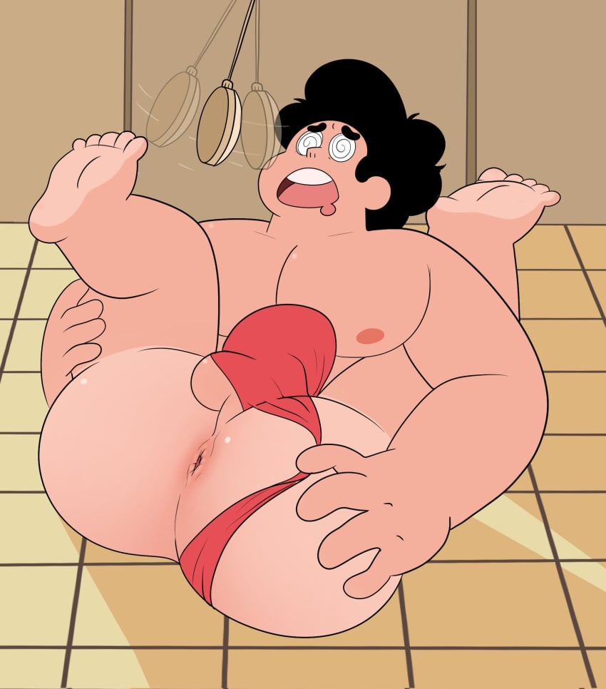 1boy anus ass ass_focus ass_grab ass_up backsack balls big_ass big_butt black_hair butt cartoon_network digital_art digital_drawing_(artwork) digital_media_(artwork) fat_ass fat_butt focus focus_on_ass gay holding_legs huge_ass huge_butt hypnosis hypnotic_eyes joeemillery male male_focus male_only male_solo penis red_thong red_underwear solo solo_focus solo_male steven_quartz_universe steven_universe steven_universe_future thick_ass thick_butt thong thong_aside thong_bikini thong_underwear toony topless young