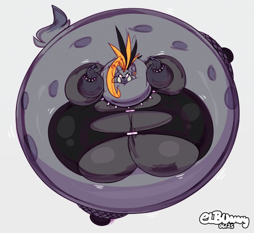 big_breasts breasts cleavage elbunny female furry huge_breasts inflation tagme thick_thighs wide_hips