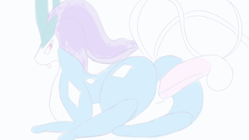 animated ass balls cum cum_in_pussy cum_inside disembodied_penis female feral legendary_pokemon male nintendo pcred566 penis pokemon pokemon_(species) pussy sex simple_background suicune video_games white_background