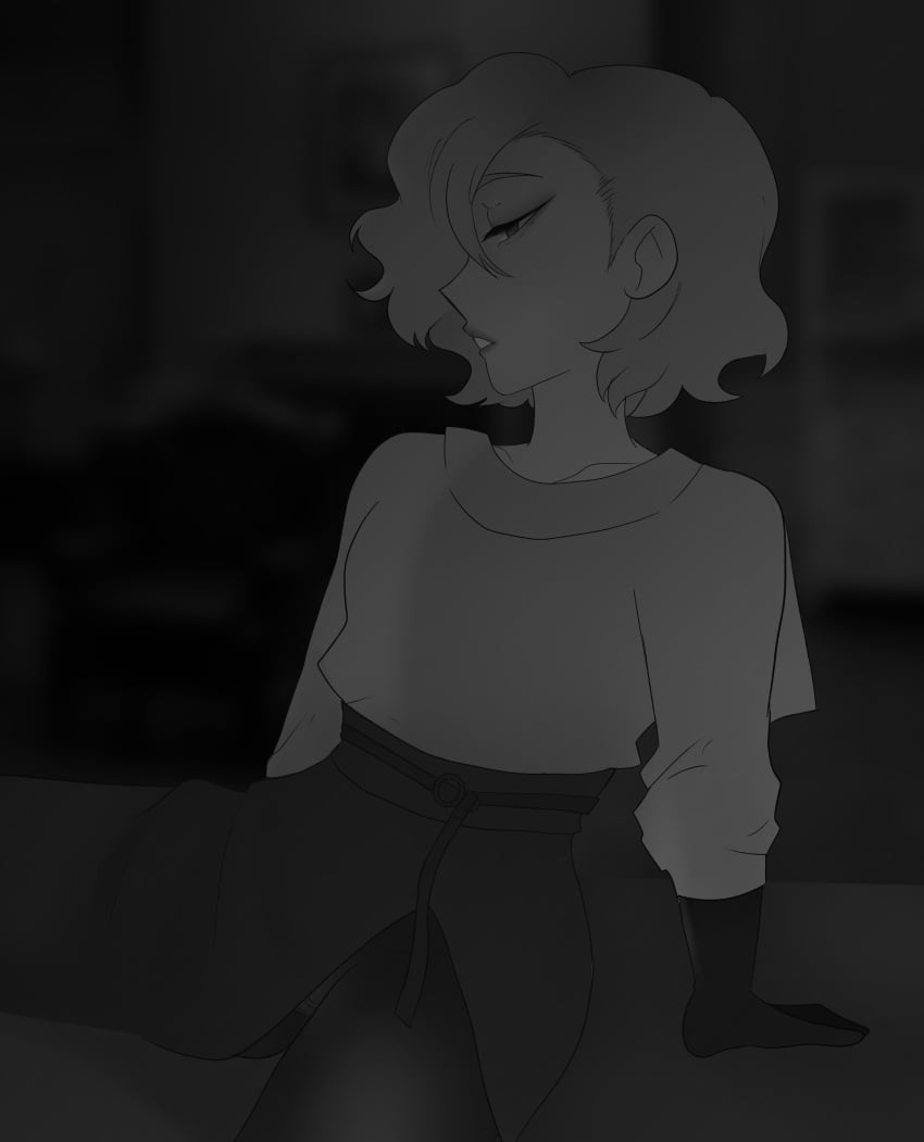 Grace Ashcroft (Noir Costume) Rule 34 Image