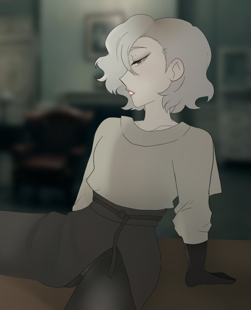 Grace Ashcroft (Noir Costume) Rule 34 Image