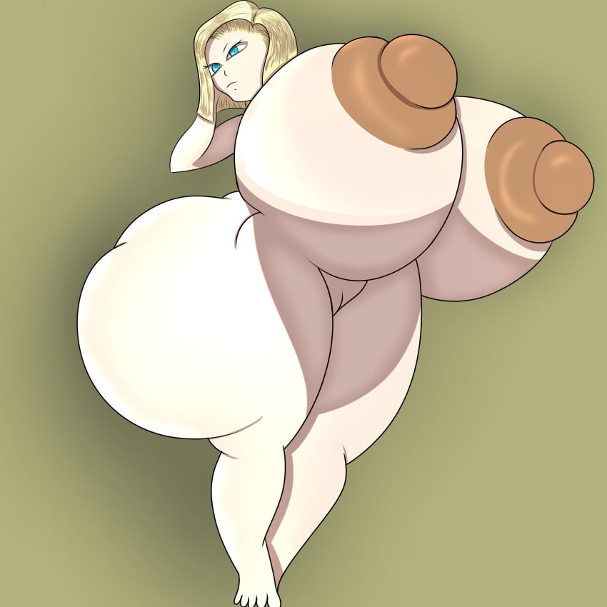 1girls android_18 areolae ass barefoot big_ass breasts completely_nude completely_nude_female dragon_ball female female_only full_body huge_breasts naked naked_female nipples nude nude_female pussy solo solo_female totatu13246