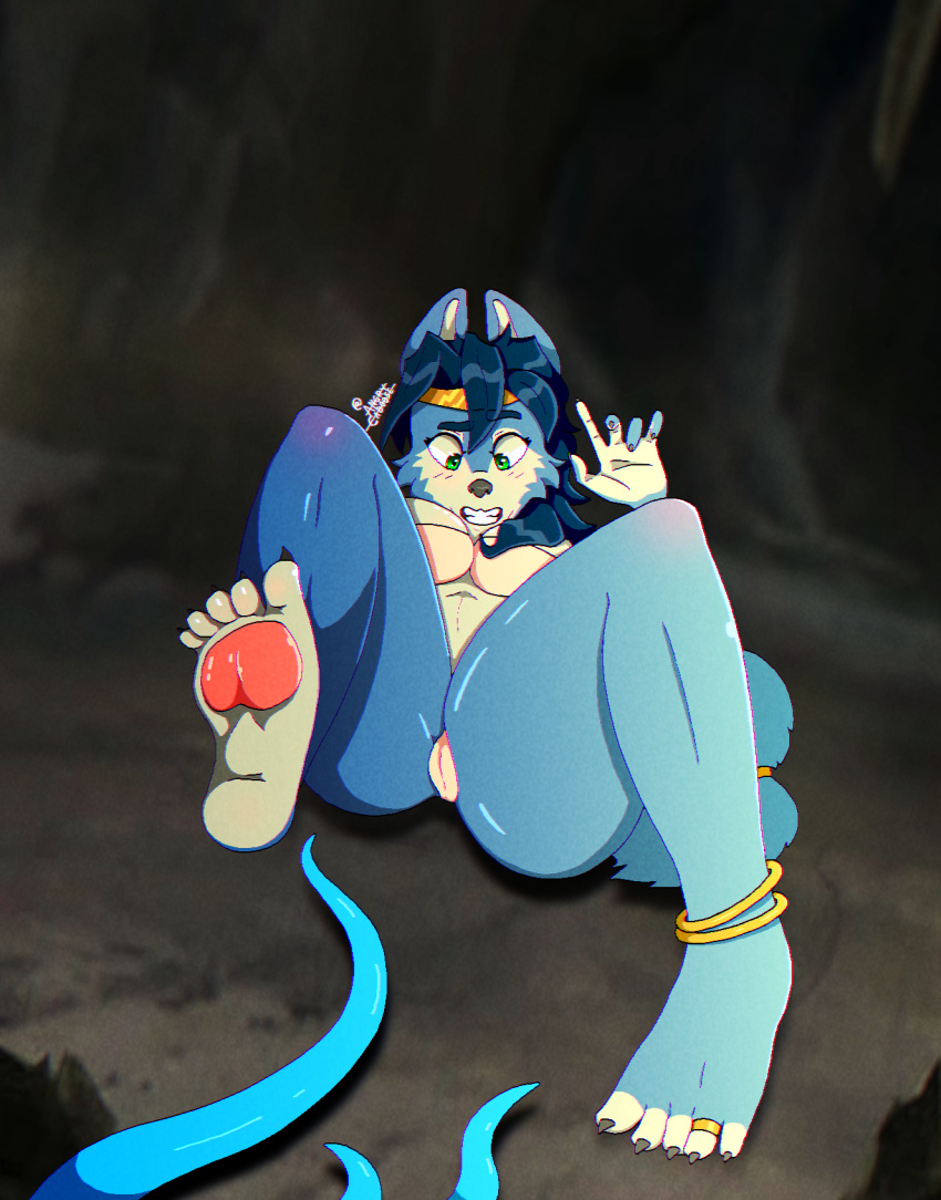 5_toes angrycaboose angrycabooseart anthro cameltoe canid canine claws clothing digit_ring feet female fox hi_res humanoid_feet imminent_rape jewelry krystal mammal nintendo pawpads plantigrade pussy ring soles solo star_fox tentacle toe_claws toe_ring toes underwear video_games