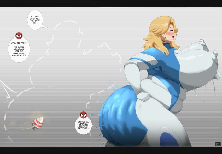 1girls 2d bodysuit chubby chubby_female dialogue fantastic_four female female_only gigantic_ass gigantic_breasts huge_ass huge_breasts invisible_woman invisible_woman_(marvel_rivals) marvel marvel_rivals sue_storm text zeroqrisu