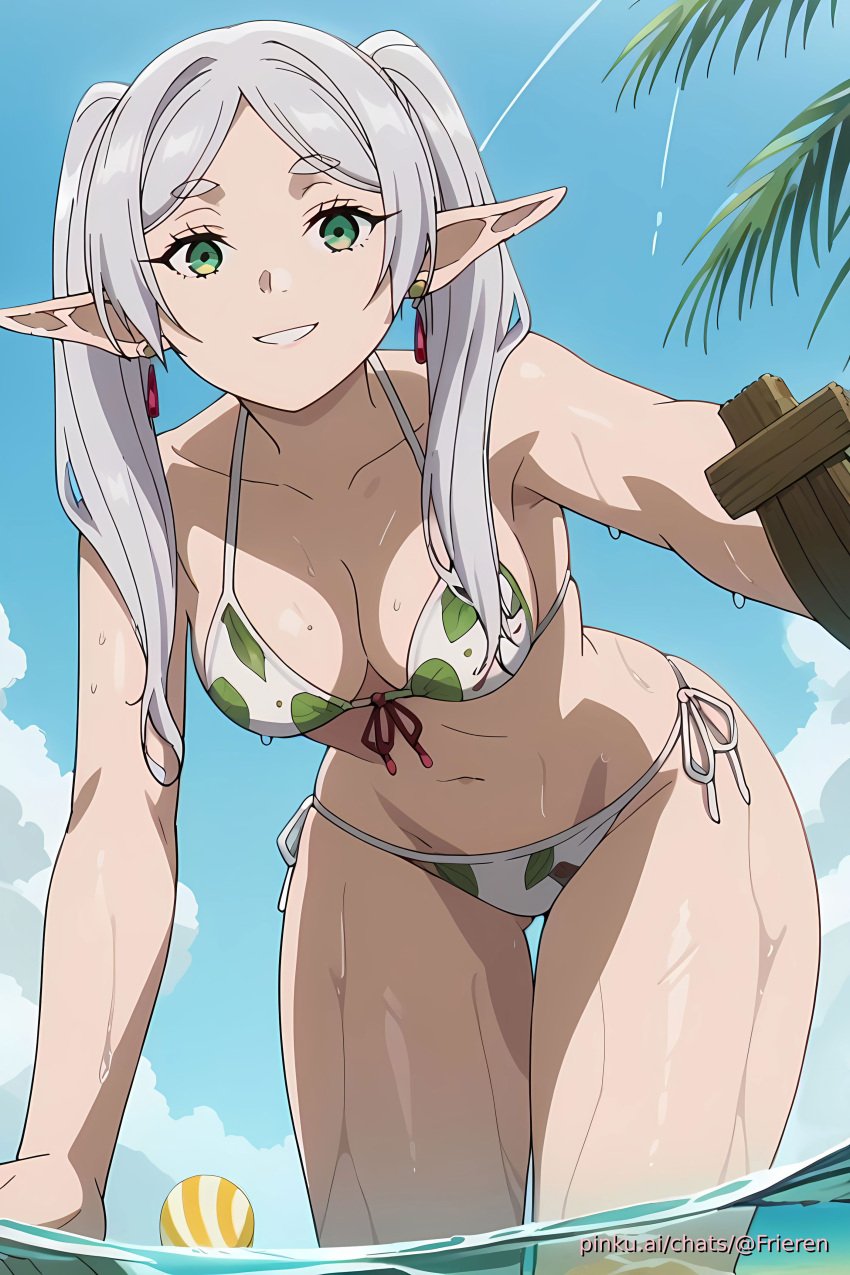 ai_generated aichat bikini cute ecchi elf elf_ears elf_female frieren frieren_beyond_journey&#039;s_end pinku pinku.ai pinkuai sousou_no_frieren