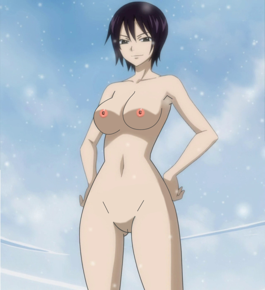 black_hair fairy_tail female nude outdoor ur