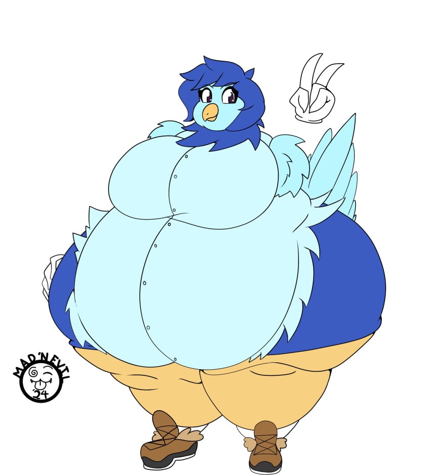 avian bbw big_breasts bird bird_girl breasts cleavage female female_only furry furry_female furry_only huge_breasts mad_n_evil martlet_(undertale_yellow) overweight tagme thick_thighs undertale undertale_(series) undertale_yellow wide_hips