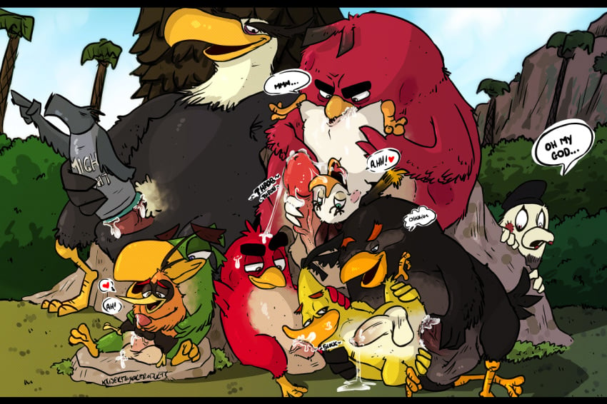 1girls 6+boys anal anal_sex angry_birds anthro artist_name artist_signature avian balls beak big_dom_small_sub bird black_feathers bomb_(angry_birds) brown_feathers bubbles_(angry_birds) canary character_request chicken chuck_(angry_birds) cum cum_string cunnilingus dialogue eagle erection fellatio female fleshlight gay green_feathers group group_sex hal_(angry_birds) heart hearts hen kaisertaylorproducts letterbox male male_only masturbation matilda_(angry_birds) messy mighty_eagle mime mime_(the_angry_birds_movie) multiple_boys onomatopoeia open_mouth oral oral_penetration orange_feathers orgy outside penetrable_sex_toy penetration penile_masturbation penis reclining red_(angry_birds) red_feathers sex sex_toy signature sitting size_difference smile speech_bubble spitroast straight tagme tapering_penis terence_(angry_birds) the_angry_birds_movie vaginal_penetration video_games voyeur white_feathers yaoi