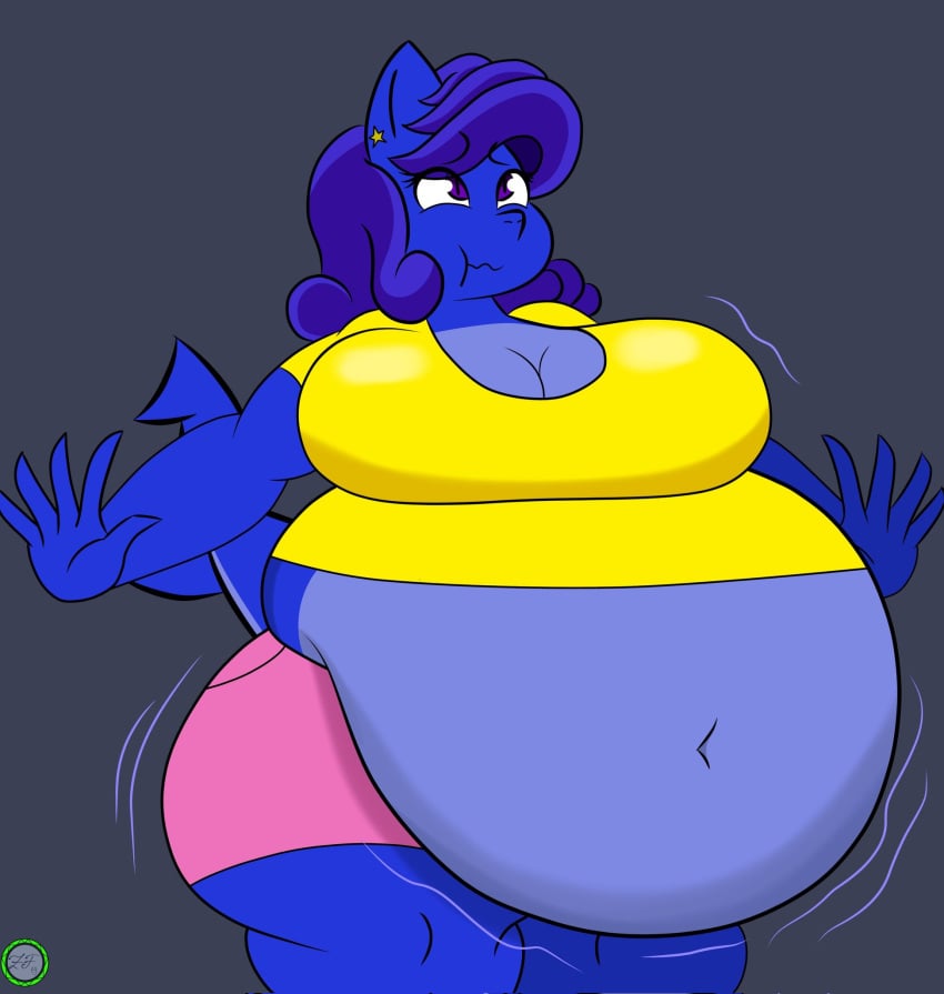 big_breasts blueberry_inflation breasts cleavage female furry huge_breasts inflation tagme thick_thighs wide_hips zerofox354