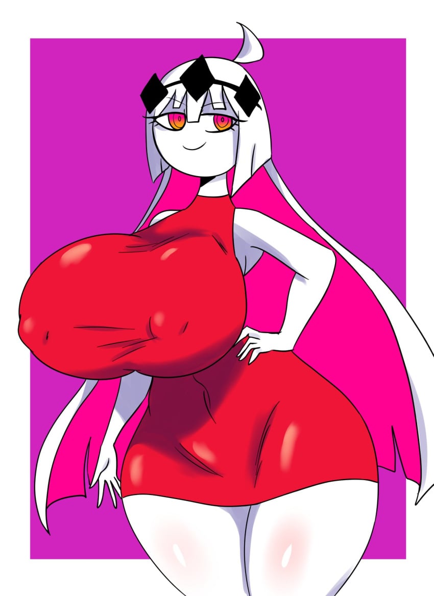 1girls ass big_ass big_breasts breasts clothed clothed_female clothing dress female female_focus female_only fnf_entity friday_night_funkin friday_night_funkin:_entity friday_night_funkin_mod full_comfort fully_clothed fully_clothed_female girlfriend_(friday_night_funkin)_(cosplay) inner_hair newgrounds nikusa_(sugarratio) pink_inner_hair red_clothing red_dress simple_background solo solo_female solo_focus thick_thighs thighs two_tone_hair white-skinned_female white_body white_hair white_hair_female white_skinned_female