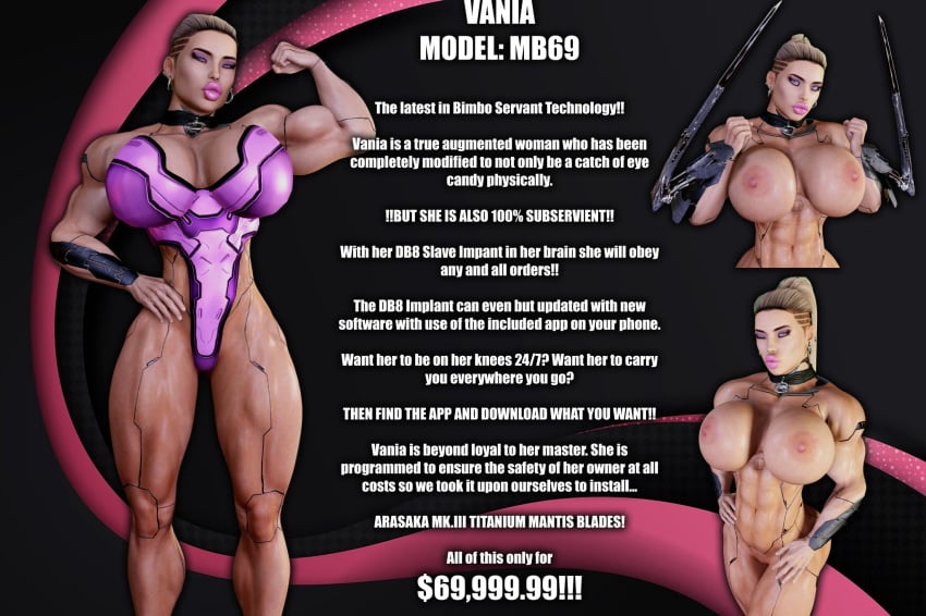 1girls 3d athletic athletic_female big_ass big_breasts bimbo bimbo_lips breast_implants breasts bubble_ass bubble_butt bust busty curvaceous curvy curvy_figure cybernetics cyberpunk cyborg cyborg_girl fake_breasts female female_focus fit fit_female gynoid gynoid  hips hourglass_figure huge_ass huge_breasts humanoid large_ass large_breasts legs light-skinned_female light_skin mature mature_female original original_character round_ass round_breasts sevenarts slim_waist thesevenartsx thick thick_hips thick_legs thick_thighs thighs toned toned_female top_heavy vania_hertz voluptuous voluptuous_female waist wide_hips