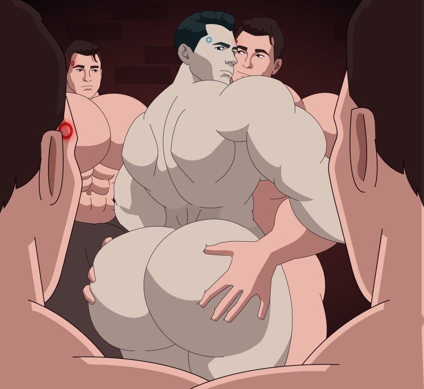 5boys android ass ass_grab big_ass big_butt black_eyes black_hair brown_eyes brown_hair butt butt_grab clone clonecest clones connor_(detroit:_become_human) detroit:_become_human fat_ass fat_butt gay grabbing_ass grabbing_butt huge_ass huge_butt humiliated humiliation looking_back male male_ass male_only male_tits massive_pecs muscle_growth muscular muscular_male naked pecs sajoker selfcest thick_ass thick_butt