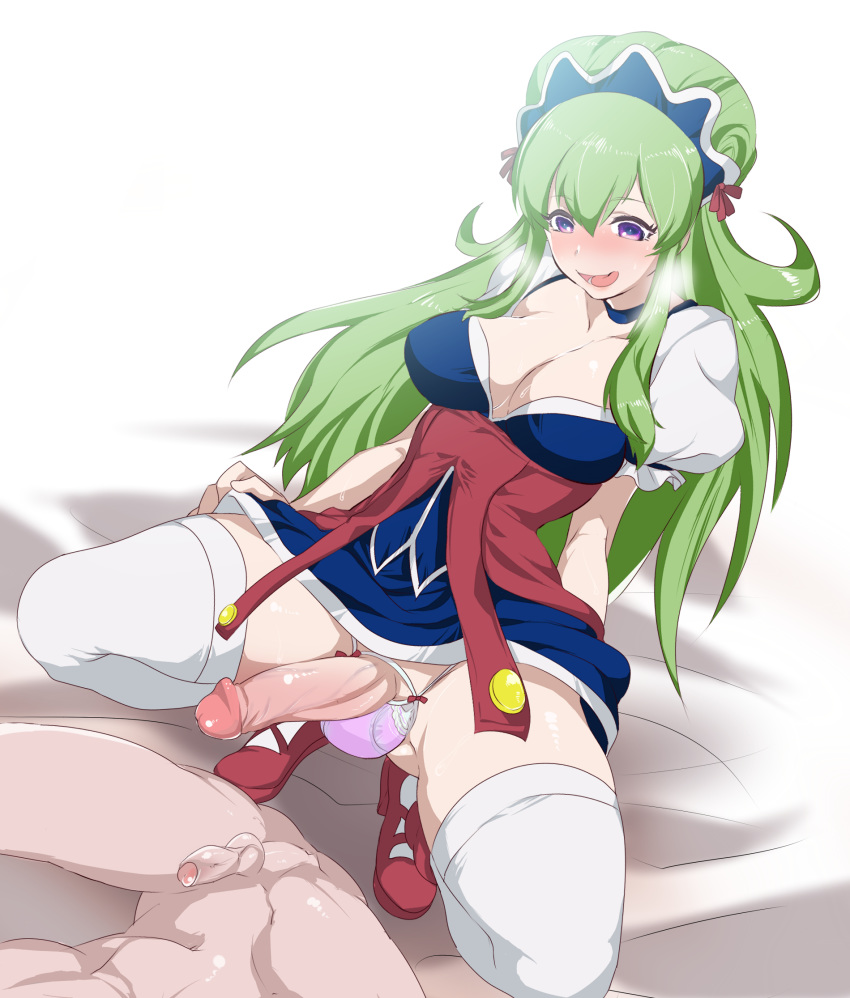 1boy 1futa :q ball_bulge balls balls_in_panties balls_under_clothes blush breasts choker cleavage crotchless_panties curvy decensored erection erection_under_clothes erection_under_skirt foreskin futa_is_bigger futa_on_male futa_sans_pussy futadom futanari green_hair hair hairband imminent_sex intersex ixion_saga josou_seme large_breasts large_penis maid male malesub mariandale minemura naughty_face nude panties panty_bulge penis penis_out penis_size_comparison penis_size_difference penis_under_clothes penis_under_skirt skirt skirt_lift small_balls small_penis sweat thighhighs tongue tongue_out uncensored uncut wide_hips