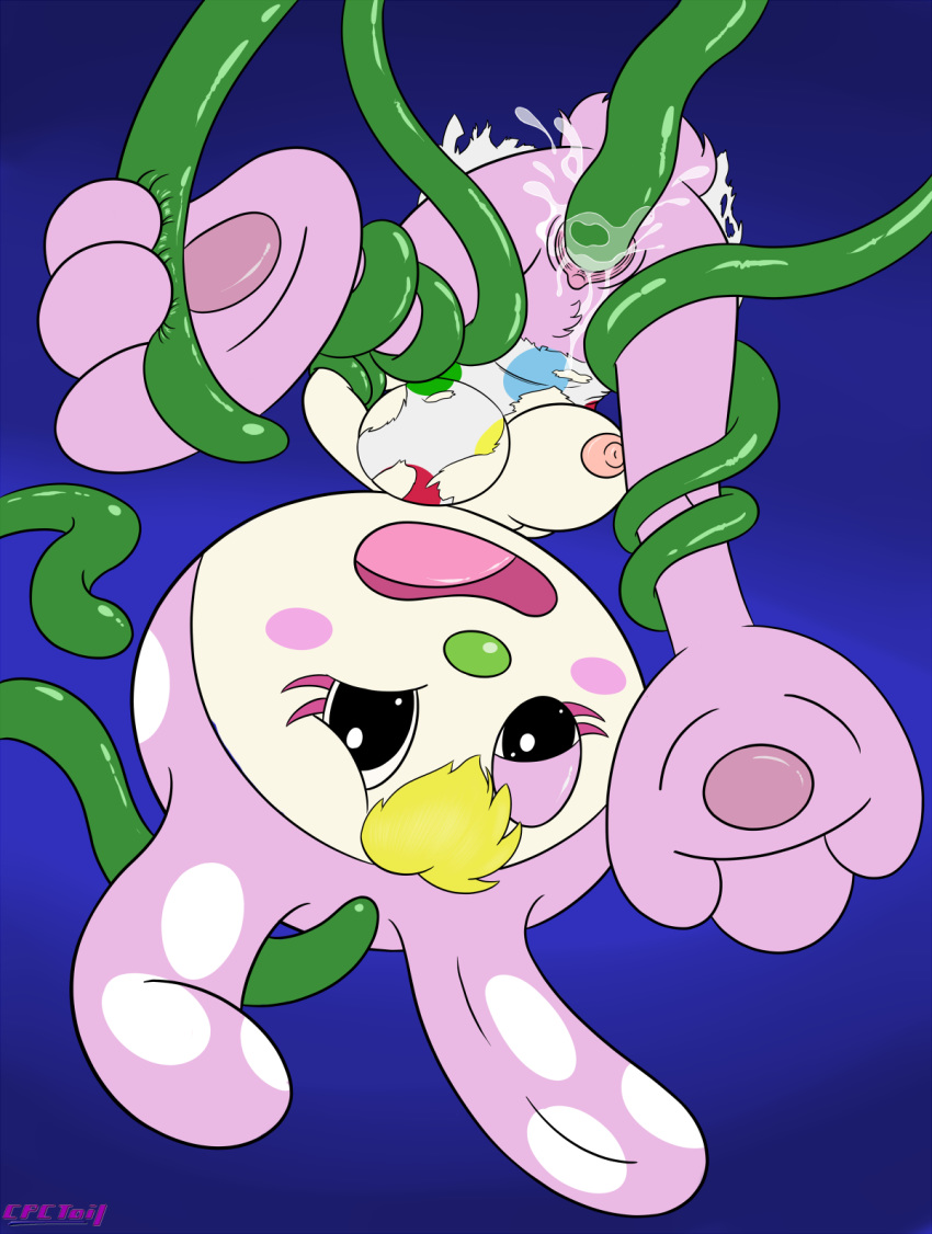 animal_crossing breasts chrissy_(animal_crossing) cpctail cum female forced lagomorph mammal nintendo paws pussy rabbit rape solo tentacle video_games