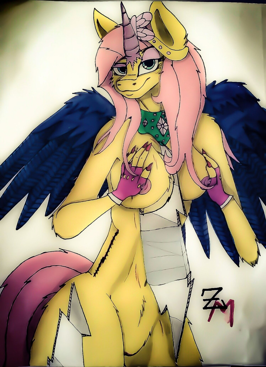 anthro au_fluttershy breasts fluttershy_(mlp) my_little_pony roxasnuggets13