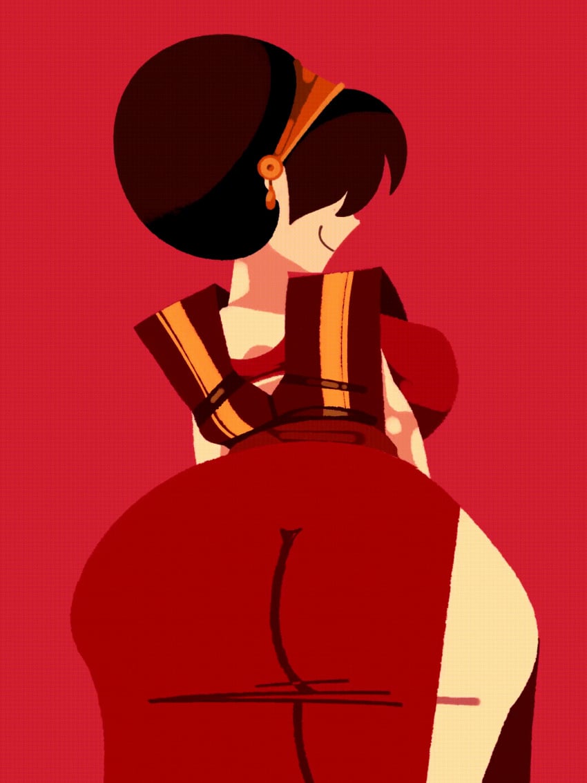 1girls 2d animated asian asian_female ass ass_focus ass_shake avatar_legends avatar_the_last_airbender big_ass big_breasts black_hair blind breasts clothed clothing debris destruction earrings earth_kingdom earthbending earthquake falling_debris falling_rocks female female_only huge_ass hyper_ass jewelry jiggle large_ass large_breasts light-skinned_female light_skin panties puntthepoodle pussy thick_thighs toph_bei_fong twerking