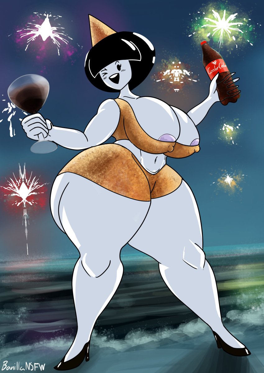 anthnsfw ass ass banillansfw breasts breasts breasts buttocks glutes happy_new_year new_year nipples vivia_(banillansfw)