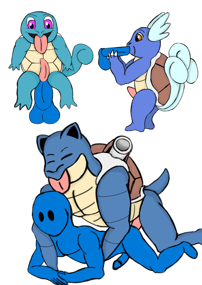 blastoise ciel-wolf male nintendo pokemon squirtle video_games wartortle yaoi