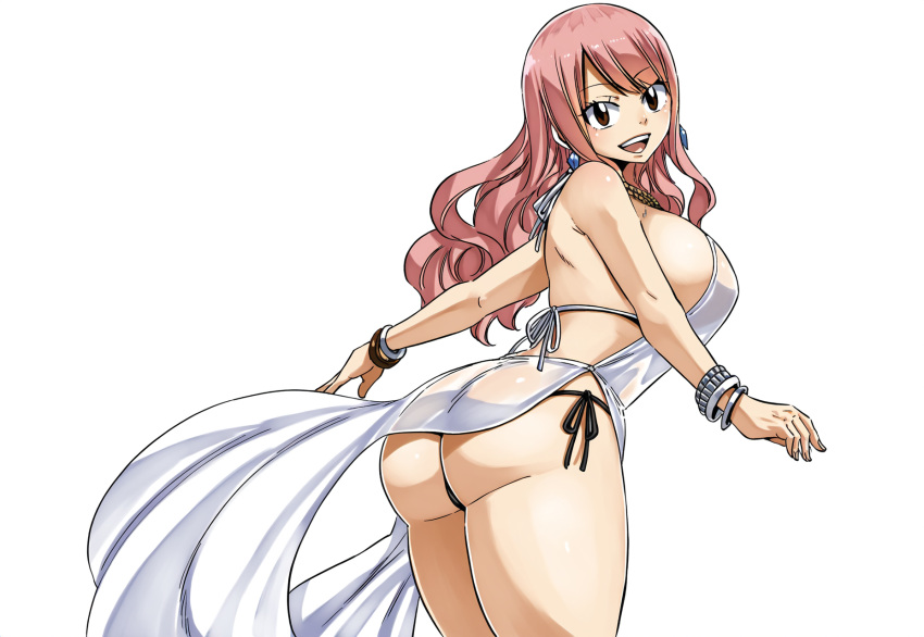 1girls ai_generated ass big_ass big_breasts curvy dat_ass fairy_tail freya_(mullon) full_body happy huge_breasts large_breasts mullon not_porn novelai original_character pelvic_curtain pink_hair sfw smile standing thick_thighs top_heavy voluptuous voluptuous_female wide_hips