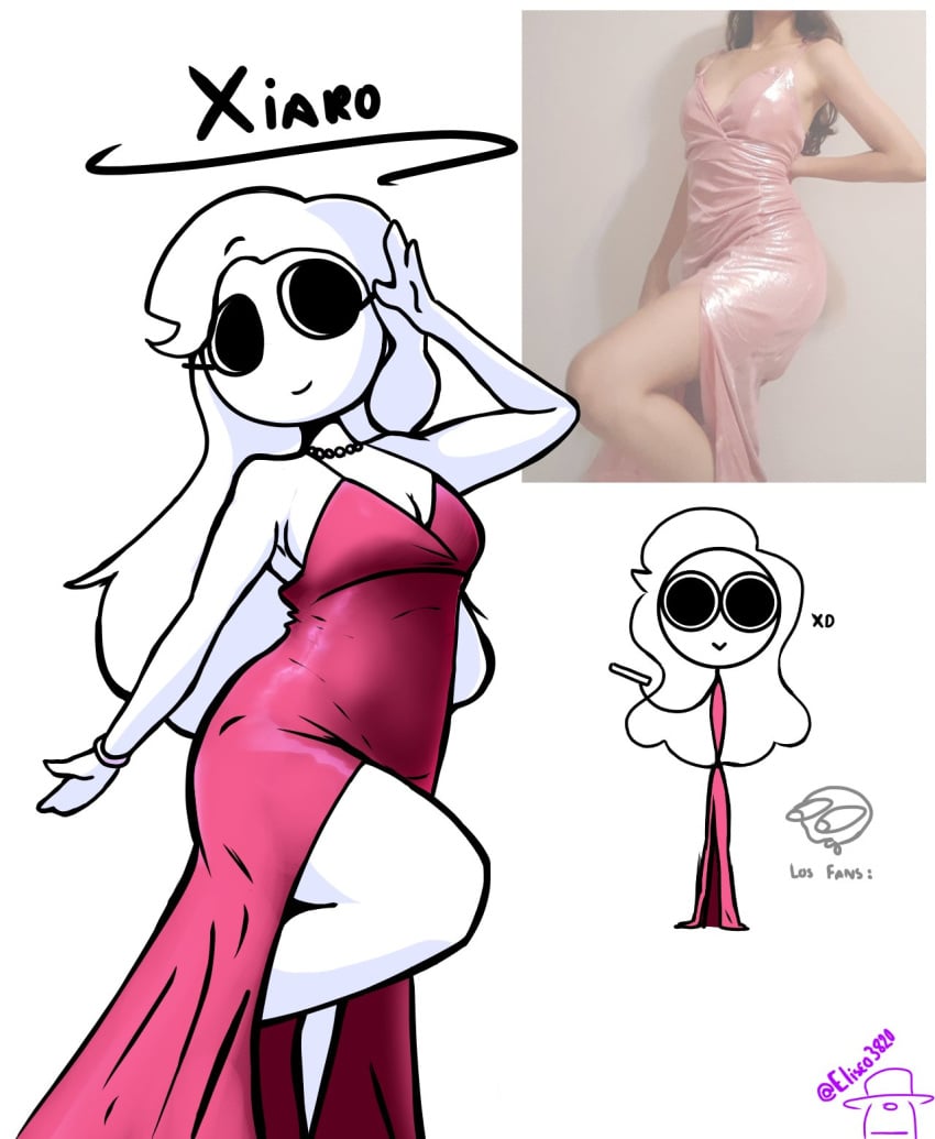 dress fanart_from_twitter female human legs real_life twitter xiaro