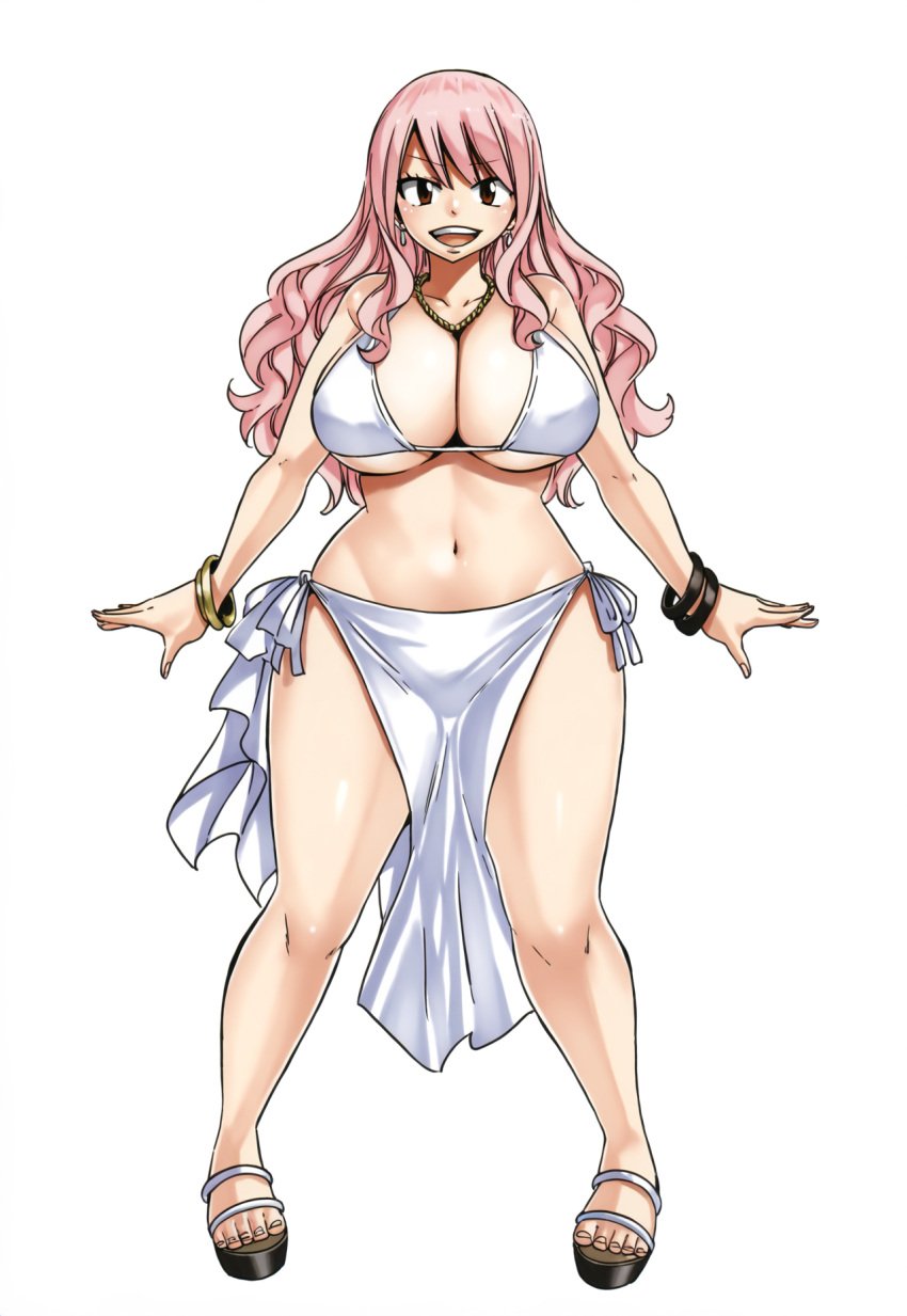 1girls ai_generated big_breasts curvy fairy_tail freya_(mullon) full_body happy huge_breasts large_breasts mullon not_porn novelai original_character pelvic_curtain pink_hair sfw smile standing thick_thighs top_heavy voluptuous voluptuous_female wide_hips