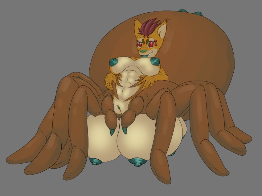 arachnid arachnid_taur arthropod arthropod_taur big_breasts breasts drider dungeons_and_dragons felid feline genitals hasbro hi_res huge_breasts mammal multi_breast nipples plump_labia pussy red_eyes spider spider_taur tarantula_taur taur teal_nipples teliars643 wizards_of_the_coast