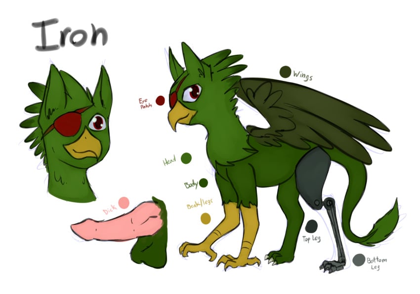 avian fan_character gryphon iron marsminer my_little_pony penis