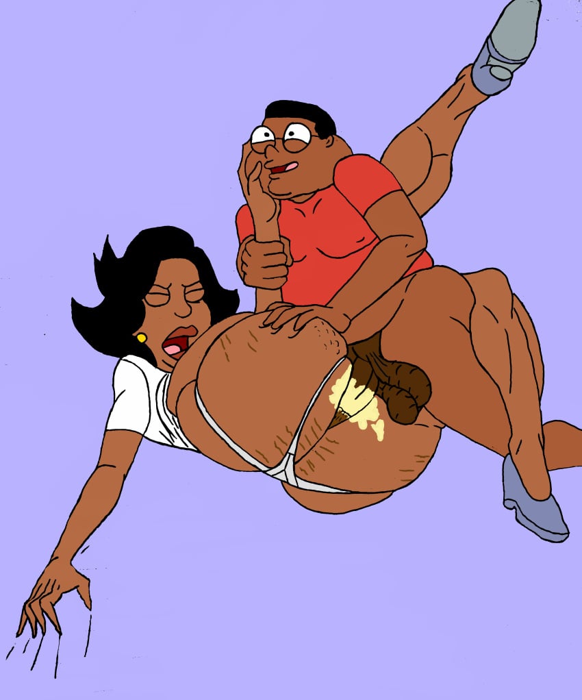 1boy 1girls anal big_ass cleveland_brown_jr. dark-skinned_female dark-skinned_male dark_skin donna_tubbs family_guy female male milf rape the_cleveland_show tutacamon27