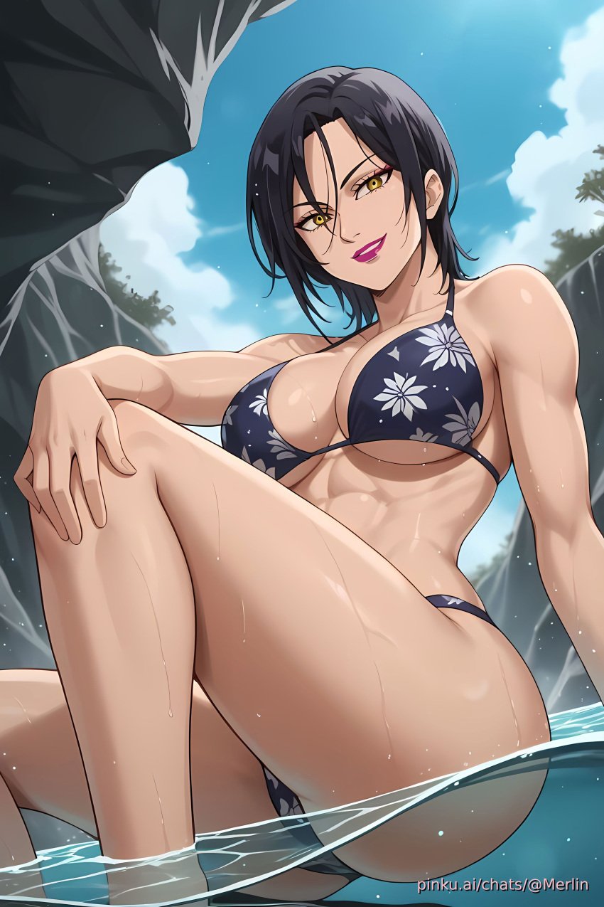 ai_generated aichat bikini candid ecchi female merlin_(nanatsu_no_taizai) phone_wallpaper pinku pinku.ai pinkuai seven_deadly_sins sexy