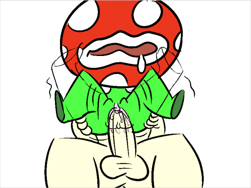 2016 ass balls big_butt big_lips erection female flora_fauna lips looking_at_viewer male mario_(series) nintendo open_mouth penetration penis piranha_plant plant ptooie pussy saliva sex simple_background super_mario_bros._3 thunderfap video_games white_background wide_hips