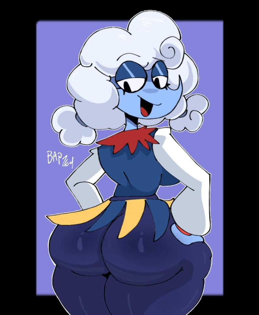 1girls ass ass_focus bapzey_bot_(artist) deltarune deltarune_chapter_3 elnina_(deltarune) solo_female tagme